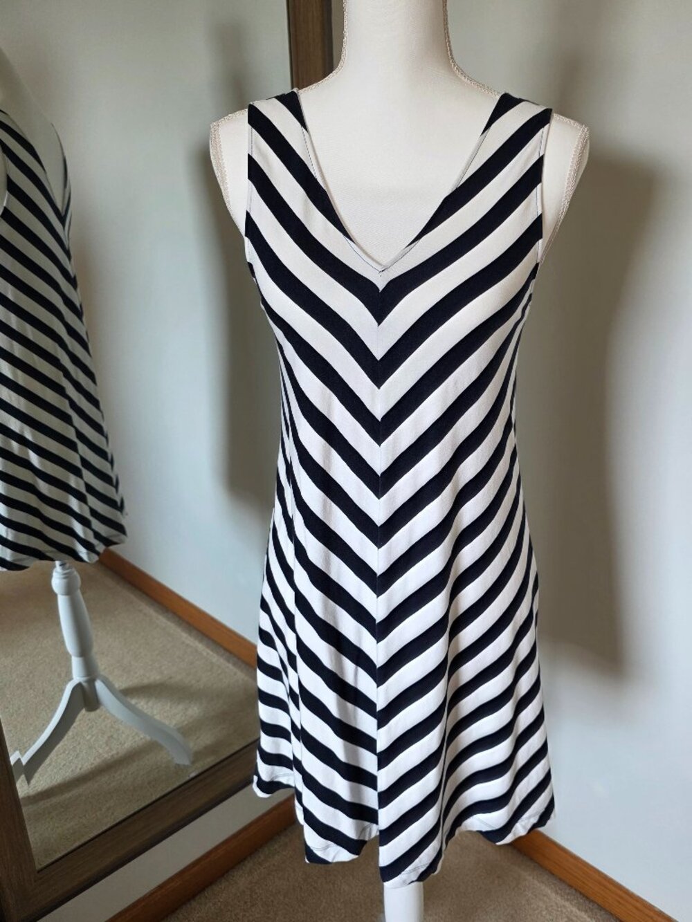 Loft Double V Mini Dress